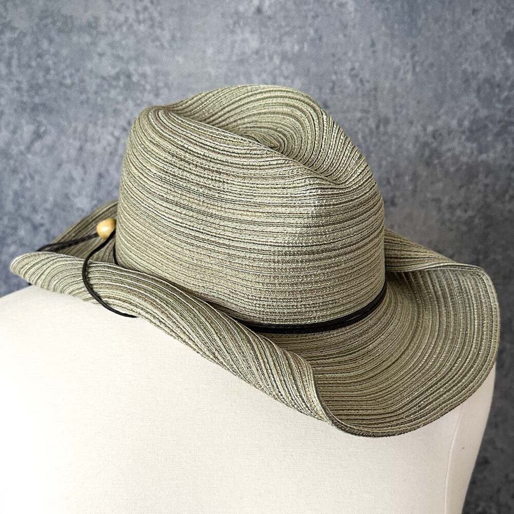 American Hat Makers Rolled Brim Polybraid Western Cowgirl Hat, NWT